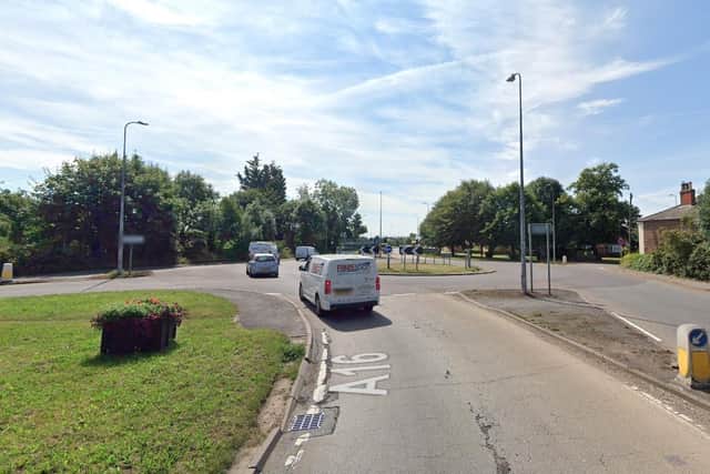 The A16 roundabout at Kirton. Image: Google