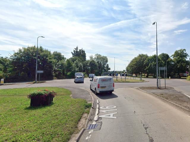 The A16 roundabout at Kirton. Image: Google