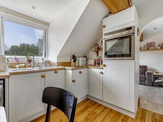 The kitchen in the flat.