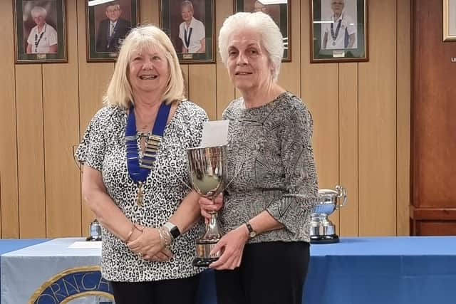 Mary Johnson (right) with Jayne Taplin.