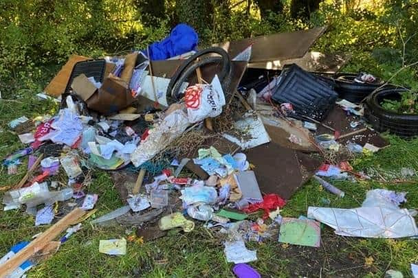 A resident hired someone to remove their waste and it was illegally dumped