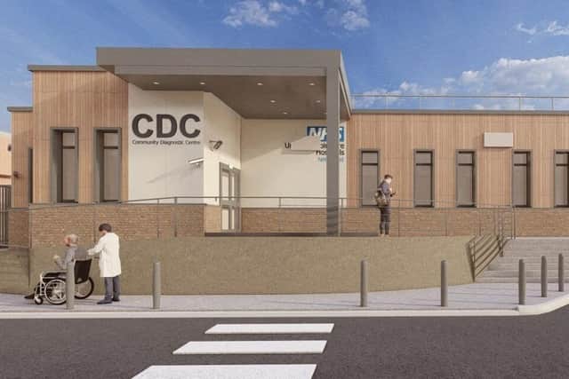 Architect impression of Skegness Community Diagnostic Centre.