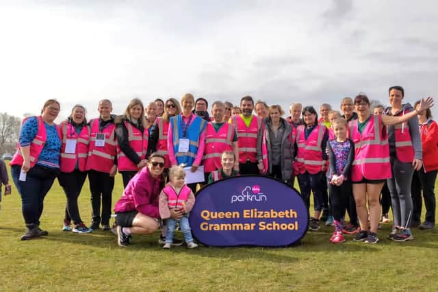 Some of the runners that took part in Saturday's first event.