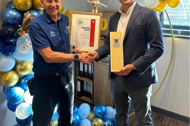 Simon Cook celebrates 20 years with Aldi