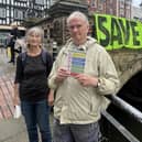 Rosemary Robinson and Eddie Francis from XR Lincolnshire. (Photo by: James Turner/Local Democracy Reporting Service)