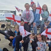 Skegness Pier's showing of the Eoro 24 final was a much more family friendly affair.