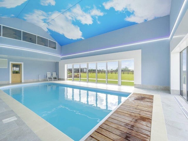 Another angle on the swimming pool.