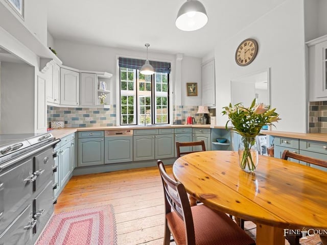 The bespoke kitchen.