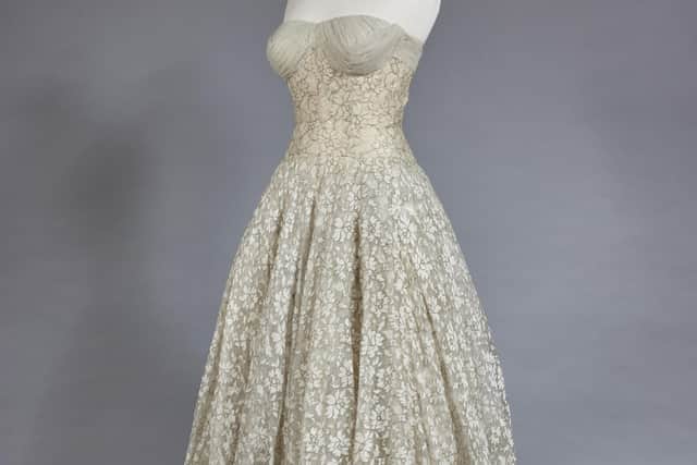 Caroline Cust's wedding dress designed by Mary Donan. Photo: National Trust Images / Pete Huggins