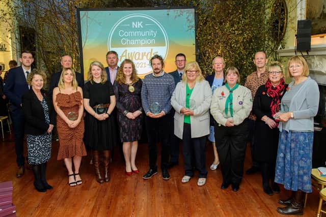 NK Community Champion award winners from 2021. Photo: Chris Vaughan for NKDC