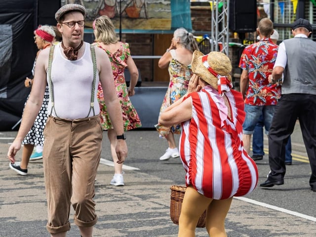 One of the many sights on the Vintage On Sea 'dance floor'!