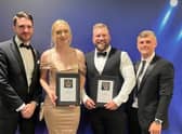 Pictured (from left) Joseph Pinner (friend), Sarah Chenery (owner), Thomas Chenery (owner), and Callum Hallam (friend).