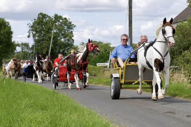 The Didi Riders and Drivers group on one if its horse-drawn carriage drives.