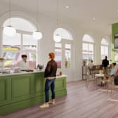 A new community café forms part of the planned makeover to Boston Railway Station.