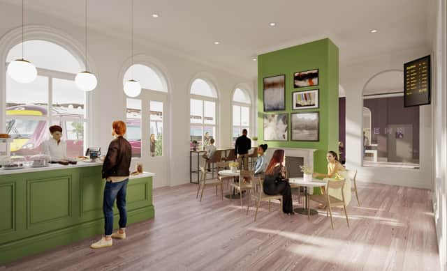 A new community café forms part of the planned makeover to Boston Railway Station.