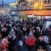 The Sleaford Christmas Market was bustling earlier last weekend, prompting some to question how it would look in the future on social media. | Image: Sleaford Town Council Facebook