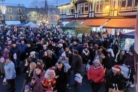 The Sleaford Christmas Market was bustling earlier last weekend, prompting some to question how it would look in the future on social media. | Image: Sleaford Town Council Facebook