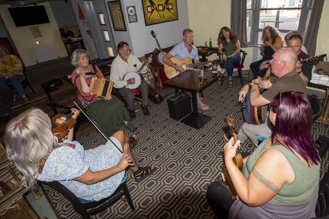 Images from Sleaford's Thank Folk for the Ivy festival. Musicians on Sunday afternoon. Photo: Holly Parkinson