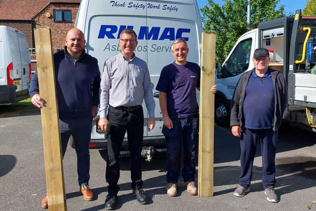 Representatives from Rilmac ready to make another donation to a community organisation within Lincolnshire.