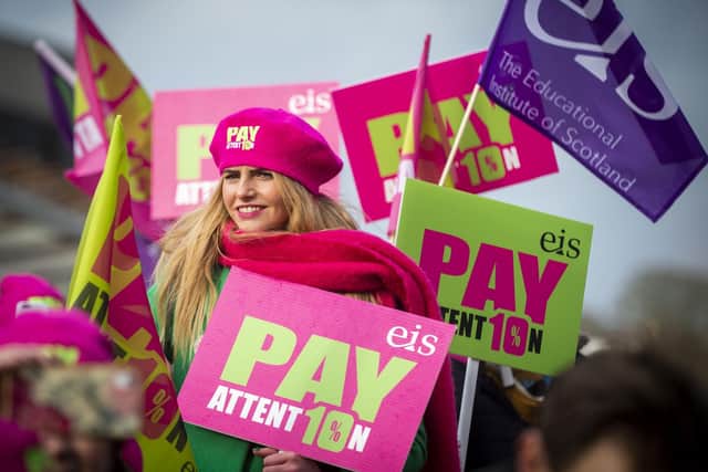 Schools in Scotland are set to close in January as teachers prepare to walk out again in pay dispute. Picture: Lisa Ferguson.
