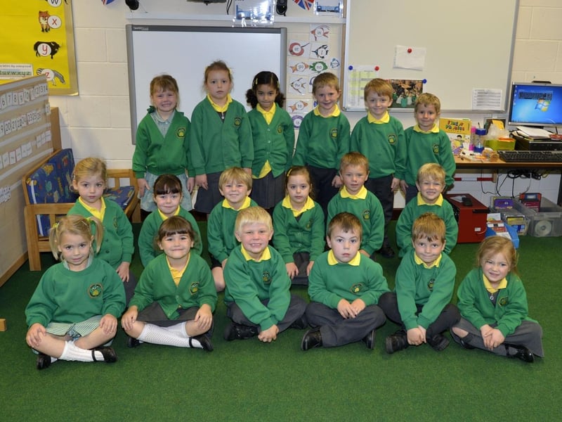 Youngsters making their start in education 10 years ago at East Wold CofE Primary School in Legbourne.