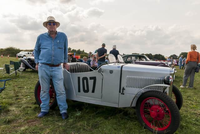 David Spence from Louth with his 1934 Austin Seven Special.  Photo by Chris Frear