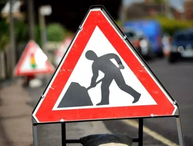 Road works.