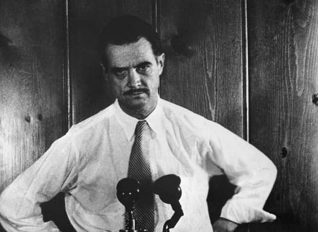 Portrait taken in the 50's of millionaire, aviator, film producer and director Howard Hughes (1905-1976). After injuries in an air crash in 1946, his eccentricity increased, and he became a recluse in his later life. Photo: AFP via Getty Images.