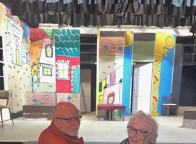 Founder members David Ireland and Priscilla Burbidge.