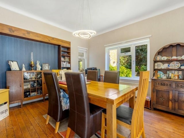 The dining room.