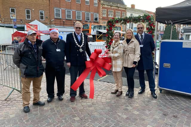 The official opening of last year's Christmas Lights Festival in Gainsborough