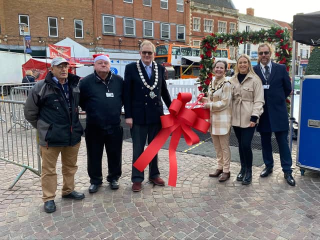 The official opening of last year's Christmas Lights Festival in Gainsborough