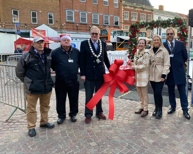 The official opening of last year's Christmas Lights Festival in Gainsborough