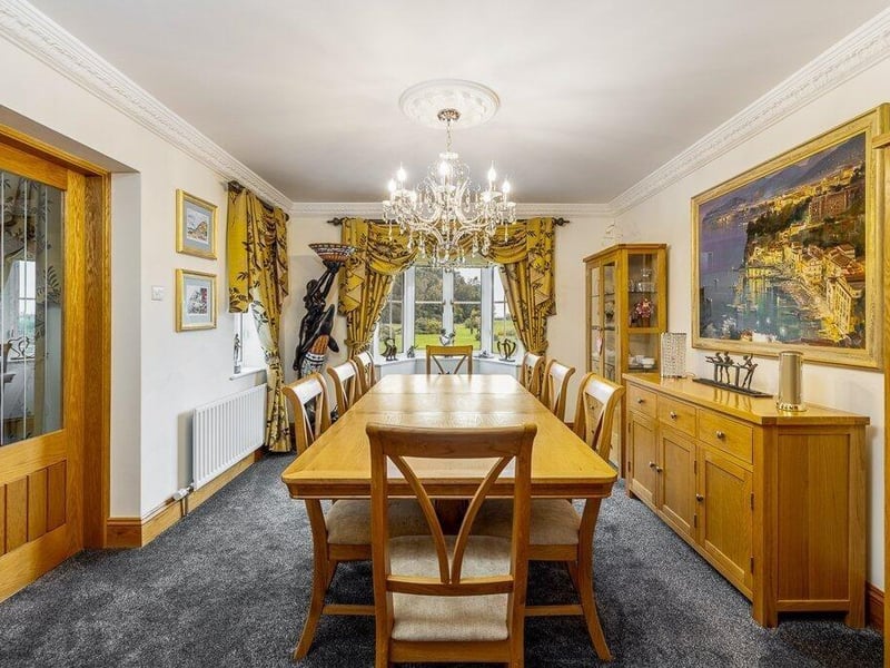 The dining room.
