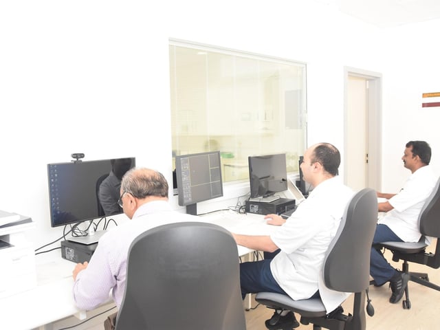 Staff in the control centre.