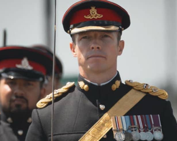 Lt Col Daniel Herberts, now an OBE. Picture: James Hallam, @pilgrim_visuals