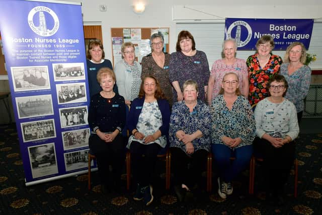Boston Nurses League committee members.