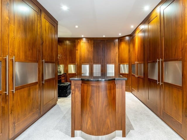 The dressing room.