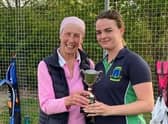 Lesley Ward with Daisy Price.