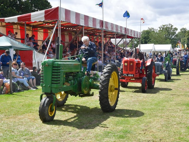 Tractor Parade. Norman Woulds of Heckington with his 1942 John Deere BN