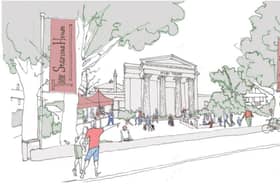 A sketch showing the potential future of Spilsby Sessions House.
