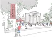 A sketch showing the potential future of Spilsby Sessions House.