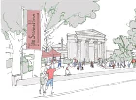 A sketch showing the potential future of Spilsby Sessions House.