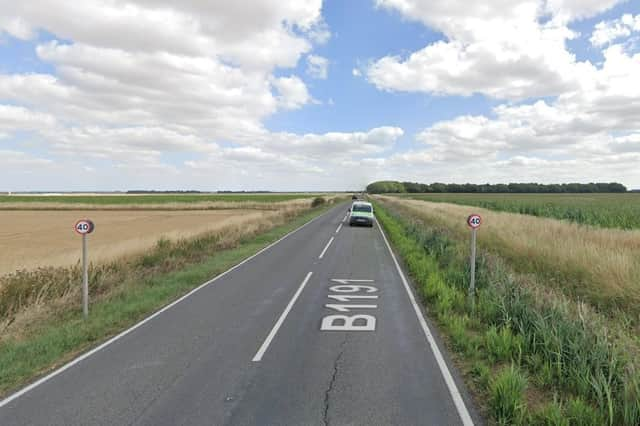 Speed limits have been introduced on the B1191 due to the uneven surface, which will be put right after three months of reconstruction this summer. Photo: Google