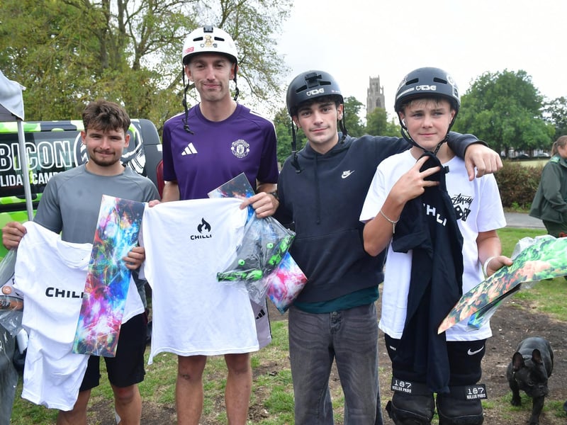 Pictured (from left) George Thompson, Kane Rivett, Jay Sweet, and Alfie Kenny-Young.