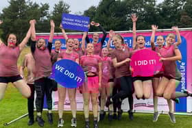 Icicles Junior celebrate after the race. Brooke is centre, in black shorts.