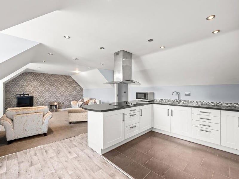 The open-plan area in the first-floor annexe.