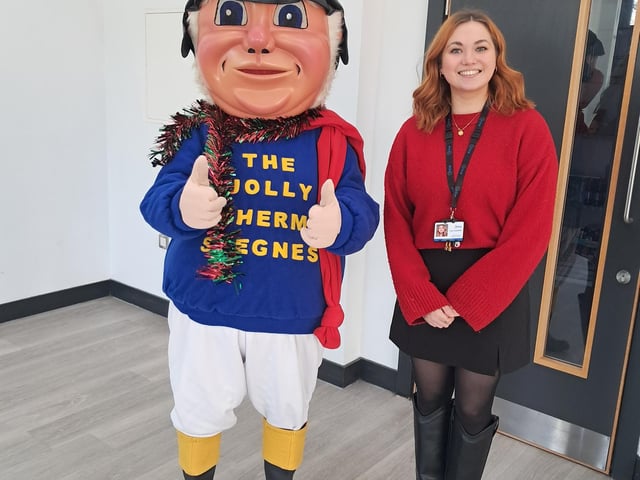 The Jolly Fisherman with Lucy Goodchild, communication and engagement officer for Shine Lincolnshire.