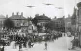 A wartime event in Market Place, Horncastle, possibly an RAF display during War Weapons Week in April, 1941. (PHOTO BY: Horncastle History and Heritage Society).