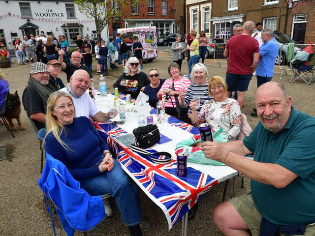 Residents gather for the Big Lunch in Wainfleet.